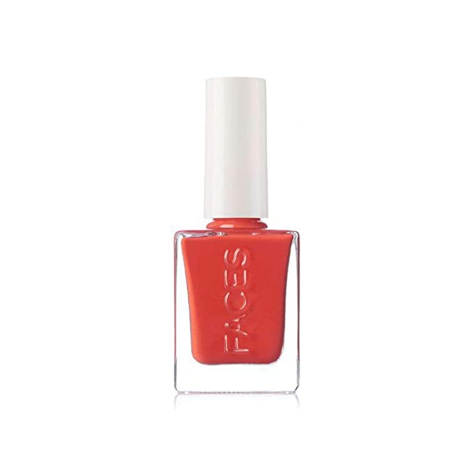 Faces Canada Hi Shine Nail Enamel Red Coral 214 9ml (Red)