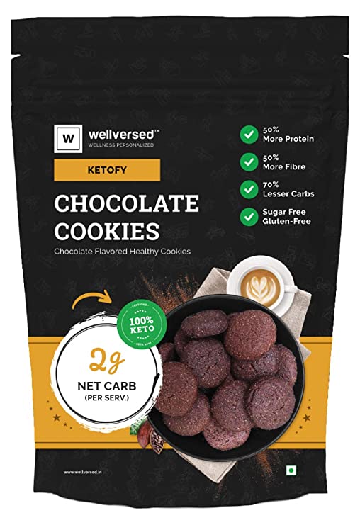 Ketofy - Chocolate Keto Cookies (200g) | Chocolate Flavoured Keto Cookies
