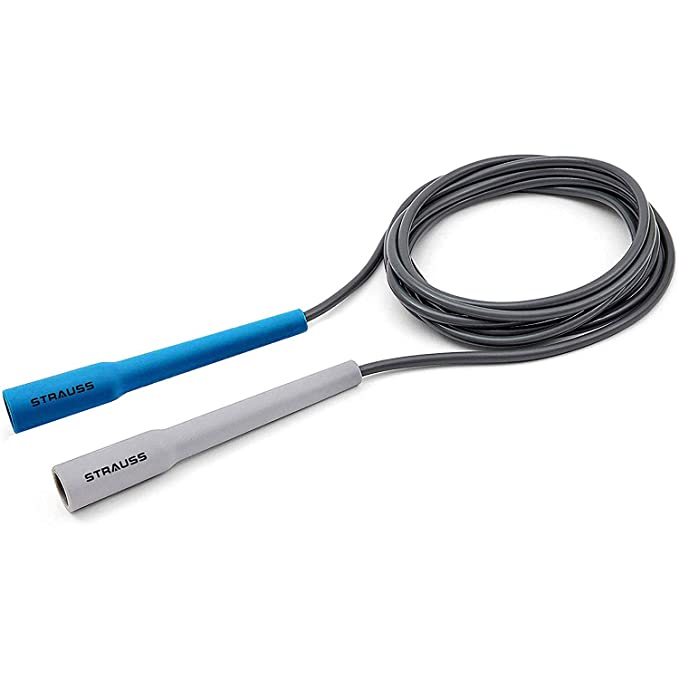 Strauss Skipping Rope, (Grey/Blue)