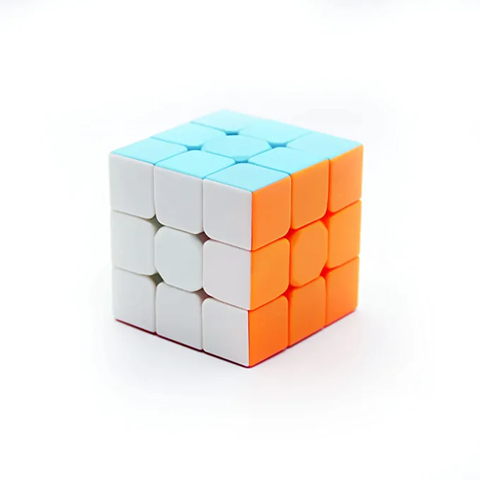 Popsugar Qiyi Warrior 3X3 Stickerless Speed Cube Puzzle Warrior Magic Cube, Kids and Professionals