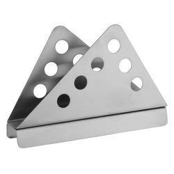 Profusion Table Stainless Steel Napkin/Tissue Paper Holder and Dispenser Designed with Round Holes for Kitchen, Restaurant, Office, Dining Table etc. - Grey (2.2 * 16.6 * 8.9 cm)