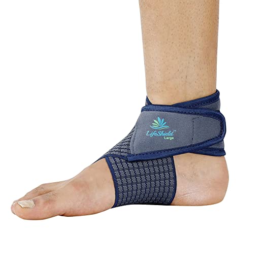 Lifeshield Ankle Binder Strap Belt: For Best Grip to Ankle While Jogging Or Sprain (Small)