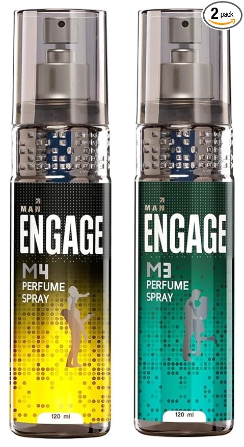 Engage M4 Fresh Perfume Spray For Men, 120Ml M3 Perfume Spray For Men, 120Ml