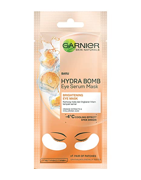 Garnier Hydra Bomb Eye Serum Mask, Orange, 6 g