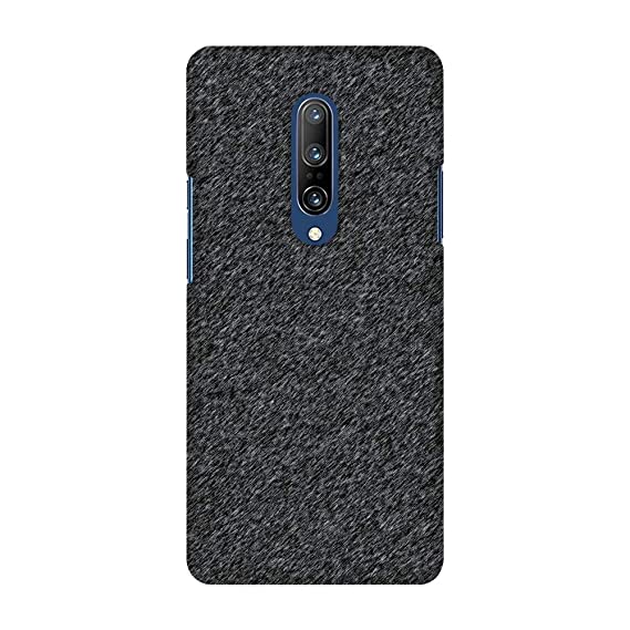 AMZER Slim Back Cover Hard Case for OnePlus 7 Pro - Printed Carbon Fiber Redux 16 (Black)