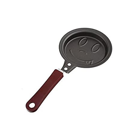 Smiley Face Shaped Non-Stick Best Egg Fry Frying Fried omlette Pan Omelette Pancake