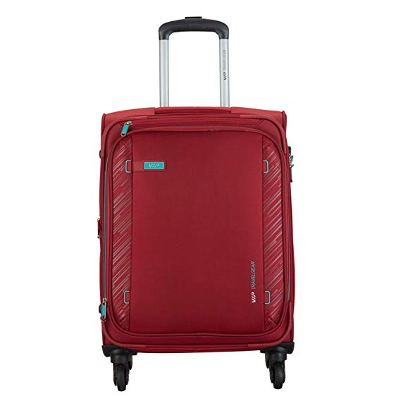 VIP Polyester 58 cms Red Softsided Cabin Luggage (Scope)