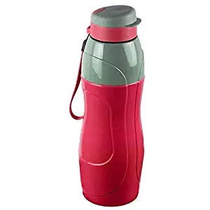 Cello Puro Plastic Sports Water Bottle, 600 ml, Red