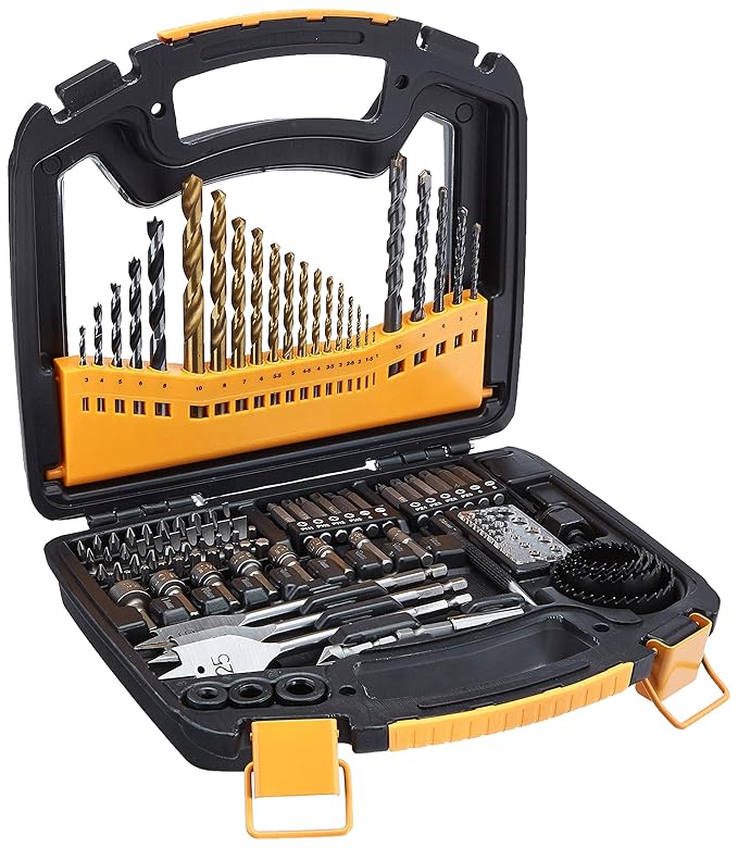 amazon basics Drill and Driver Multi-Bit Set - 100-Piece,Plastic,Straight