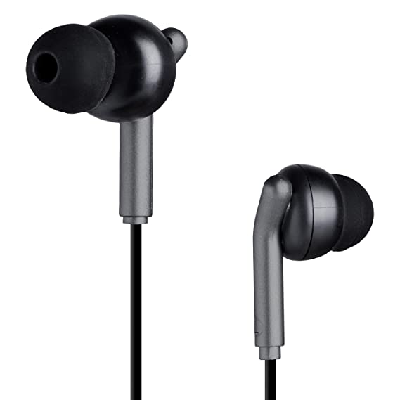 Zebronics Zeb-Bro in Ear Wired Earphones with Mic, 3.5mm Audio Jack, 10mm Drivers, Phone/Tablet Compatible(Black)