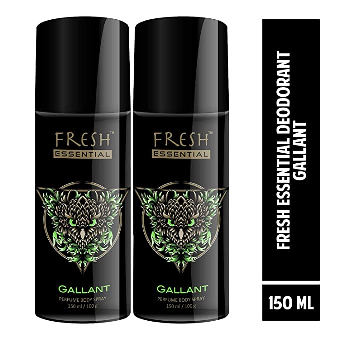 Fresh Essential Deodorant - Gallant, 150 ml (Pack of 2)