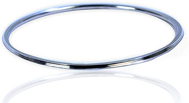 BISMAADH Stainless Steel Women's Kada/Bracelet 2mm thickness