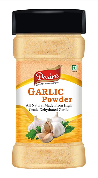 Dunhill Desire Garlic Powder 100 Gram ( Natural & Export Grade Dehydrated Garlic Powder)