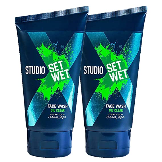 Set Wet Studio X Face Wash For Men - Oil Clear 100 ml (Pack of 2)