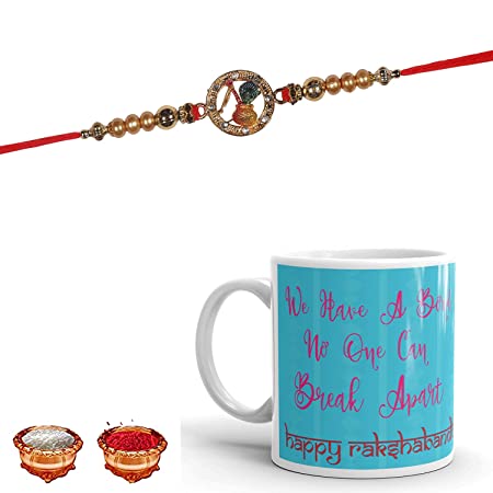 RGUC Attractive Dora Rakhi and Printed Rakhi Mug for Your Brother (325ml)