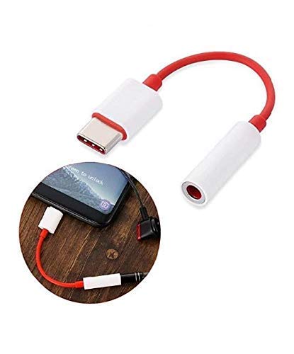 Case Plus Type C to 3.5 mm Jack Audio Connector, Noise Cancelling Headphones Jack Converter Audio Adapter for OnePlus Nord /8T/8/7T/7/7 Pro / 1+6/1+6T