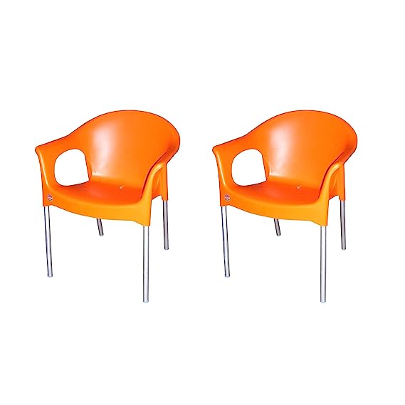 Cello Metallo Chair Set Pack of 2 - Orange