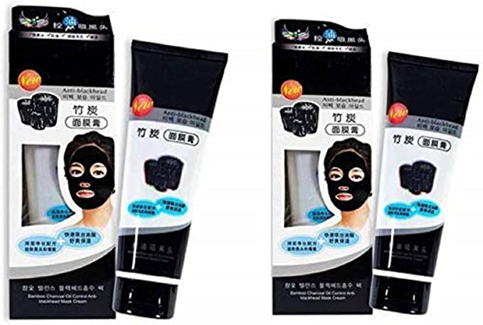 VIRTUAL WORLD Charcoal Oil Control Anti-Acne Deep Cleansing Blackhead Remover, Peel Off Mask (Black)