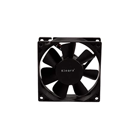 Kinora DC9225 Computer Case Fan DC 12V Cooling Fan for Computer case 2Pin 2 Wire 3000RPM, Cooling Fan for PC Case, CPU Cooler Radiator (Black)