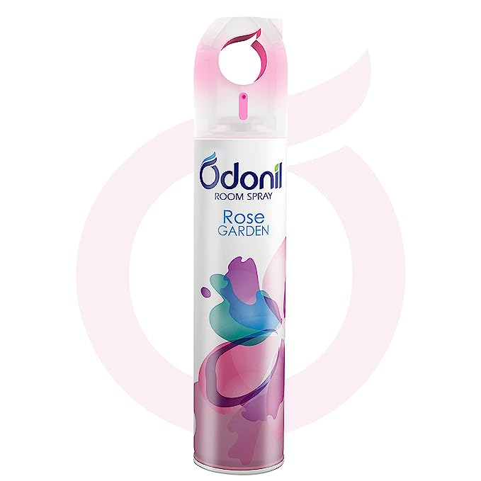 Odonil Room Air Freshner Spray, Rose Garden - 220 ml | Nature inspired fragrance for Home & Office | Long Lasting Fragrance