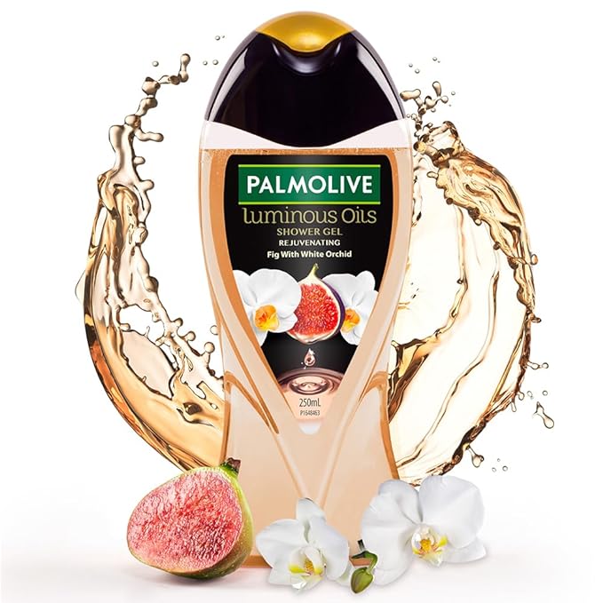 Palmolive White Orchid & Fig Oil Luminous Oils Rejuvenating Body Wash | Nouishing & Brightening | Youthful skin | No paraben & silicones, pH balanced, Body Wash 250ml
