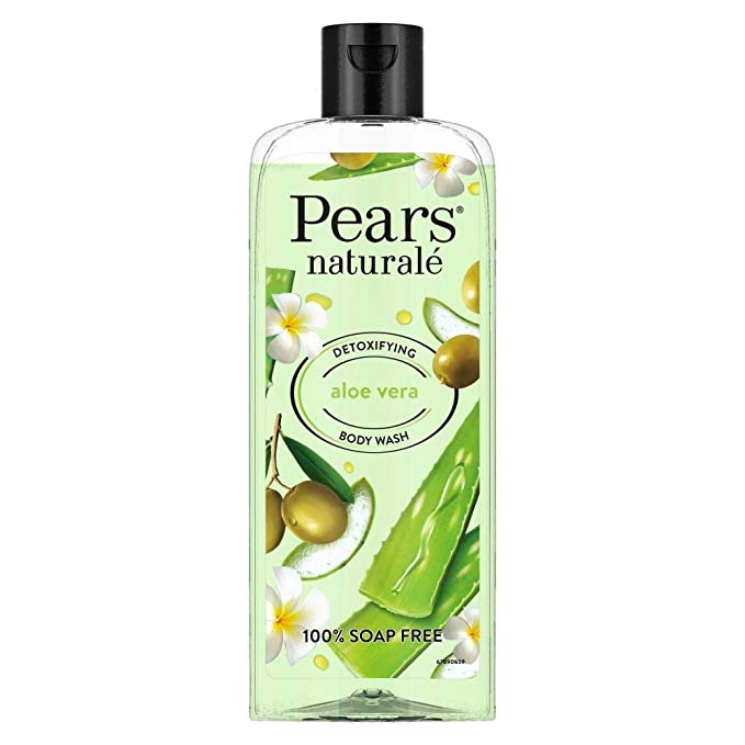 Pears 98% Pure Glycerin Detoxed Glow Body Wash with Aloe Vera and 0% Parabens & Soap for a Detoxed Glow, 250ml