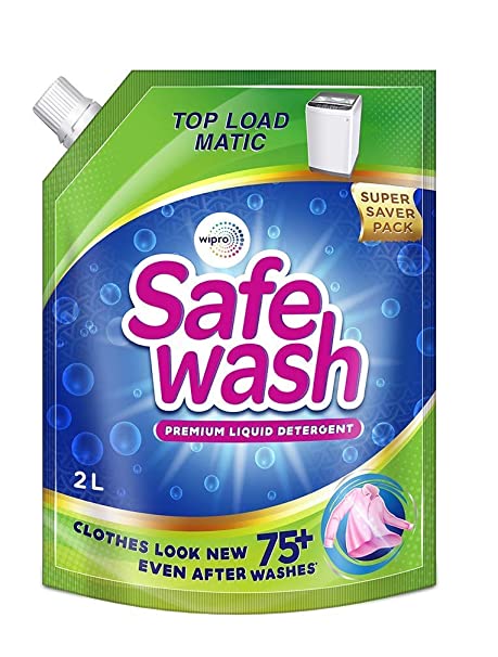 Safewash Matic Top Load Liquid Detergent by Wipro, 2L