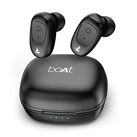 boAt Airdopes 201 True Wireless Earbuds with BT v5.0, IPX 4 Sweat and Water Resistance, in-Built Mic with Voice Assistant (Active Black)