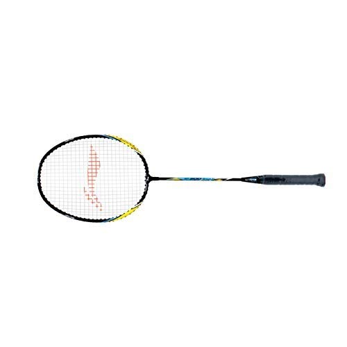Li-Ning XP 800 - Srikanth Signature Series Aluminium Strung Badminton Racket with Full Racket Cover (Black/Yellow) | For Beginners | 95 grams | Maximum String Tension - 20lbs
