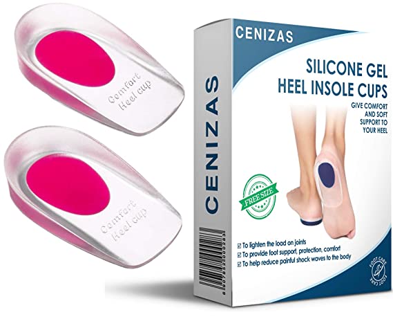 Cenizas Silicone Gel Heel Protector Insole Cups - 2 Count