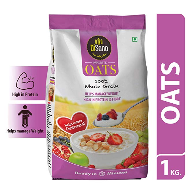 Disano Oats, 100% wholegrain, Pouch 1 kg