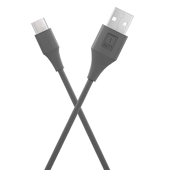 iBall IB-Type-C 1.2M USB Charge & Data Sync 1.2 Meter Long Fast Charging Cable (Lava Grey)