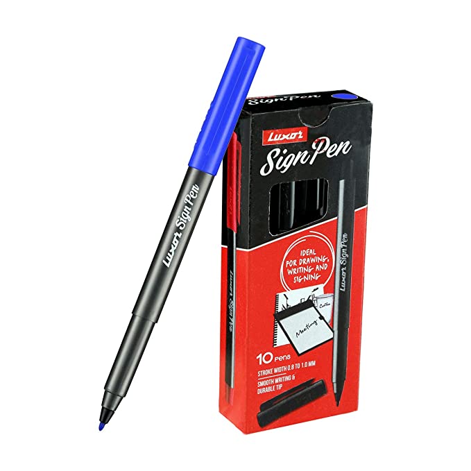 Luxor Sign Pen (New) Blue (10's Box)