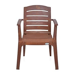 [Apply Coupon] - Nilkamal Set of 2 CHR2135 Plastic Chair, Mango Wood