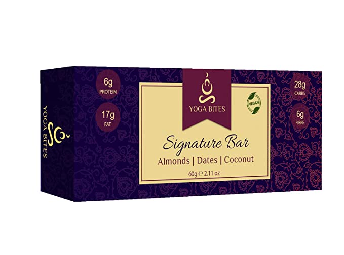 YOGABITES- Signature Bars - Almond ,Medjool Dates, Coconut 60 gm