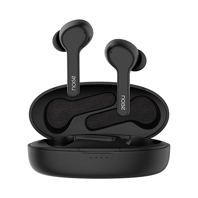 Noise Shots X-Buds Truly Wireless in-Ear Headphones Bluetooth 5.0, Smart Touch Control,Upto 16 Hours of Playtime with Charging Case,Voice Assistant, Rated IPX5 Waterproof and Sweatproof (Matte Black)