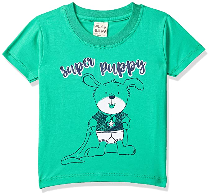 Little Kangaroos Baby-Boy's Regular Fit T-Shirt