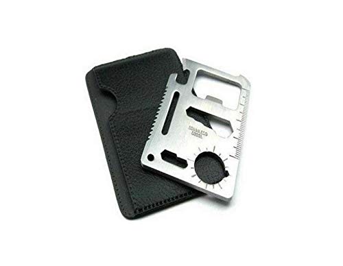 PROTOS INDIA.NET " Multi Function 11 in 1 Pocket Tool Emergency Survival Tool Camping Pocket Tool (Multifunction Tool)