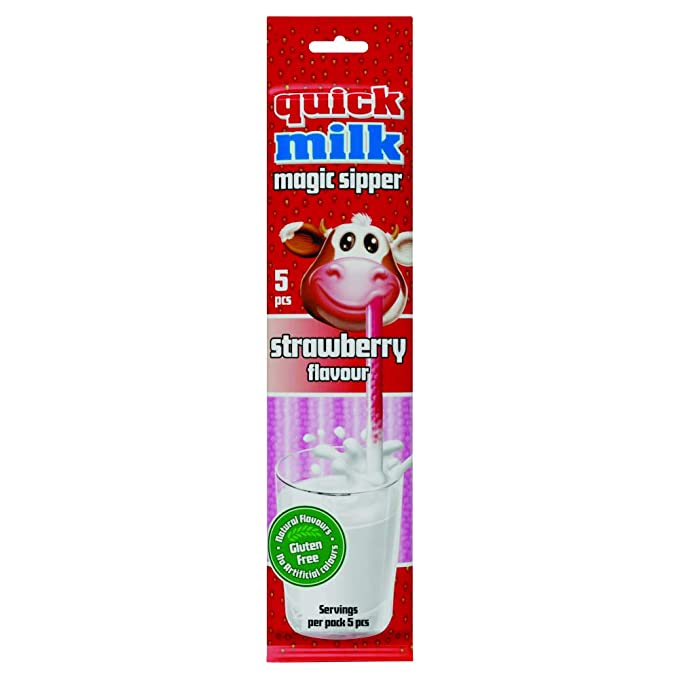 Quickmilk Quick Milk Magic Sipper 5Pc - Strawberry Flavour