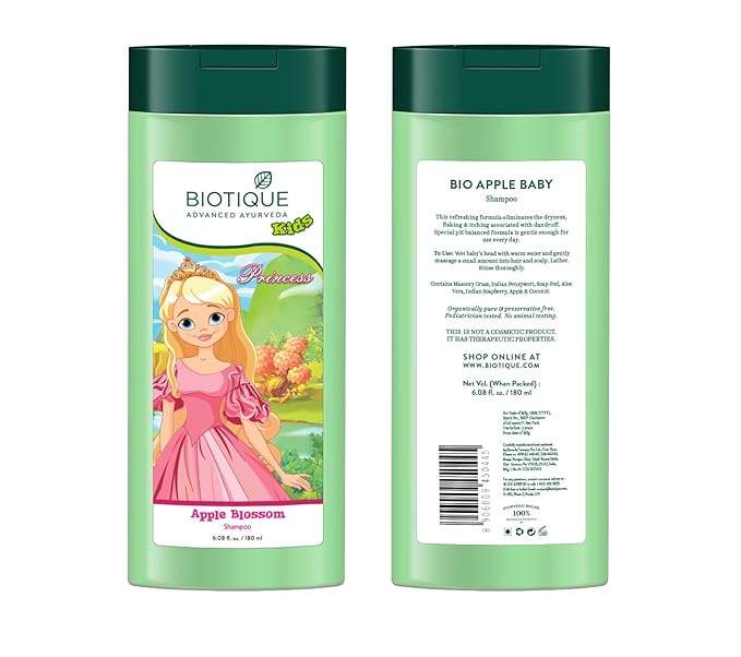 Biotique Bio Apple Blossom Shampoo For Disney Kids, 180 ml