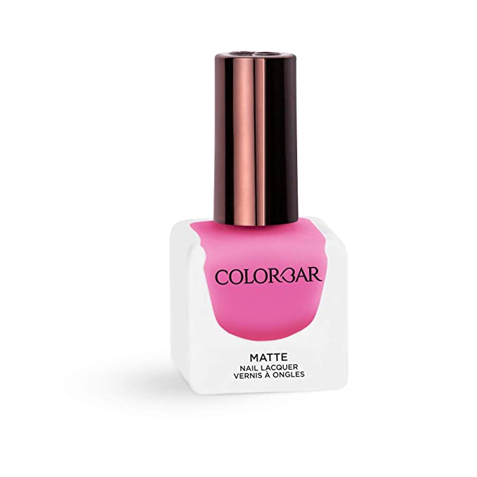 [Apply Coupon] - Colorbar Matte Nail Lacquer, Ultra Pink, 12 ml