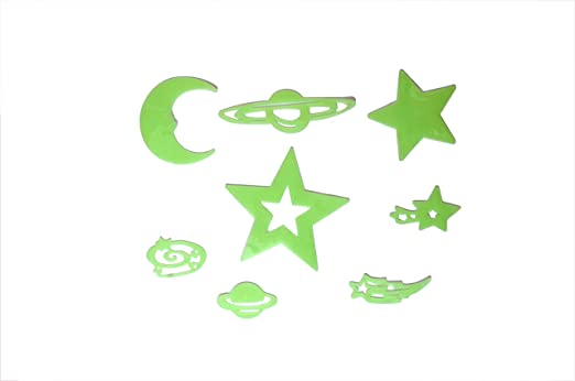 Vibgyor Vibes Glow in Dark Stickers of 8 Heavely Bodies (Multicolor, 8 Pieces)