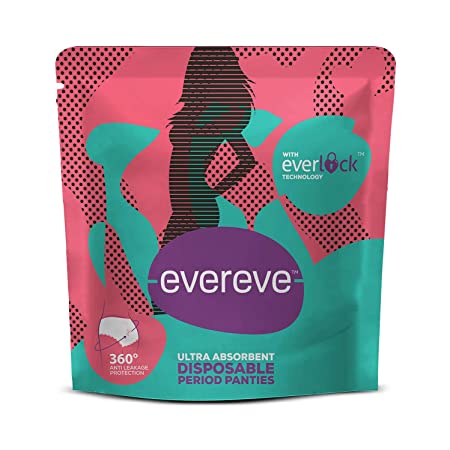 EverEve Ultra Absorbent Disposable Period Panties, for Sanitary Protection & Menstrual Hygiene, M-L (60-100cm)
