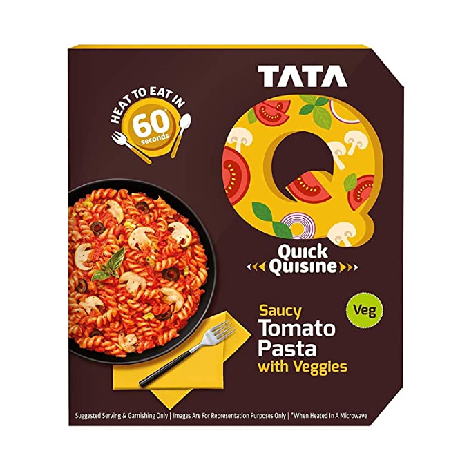 TATA Q Saucy Tomato Pasta with Veggies, 290 g