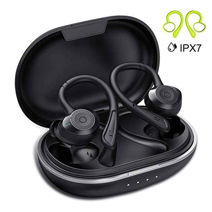 HolyHigh G4 Wireless Earbuds Bluetooth 5.0 Ture Wireless Earphone IPX7 Waterproof Wireless Headphone in Ear 36H Playtime Stereo Sound with Charge Case for Sports Running iOS Android Mobile (G4)