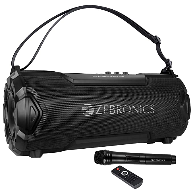 Zebronics Zeb-Sound Feast 100 Bluetooth Supporting Portable Speaker with USB Connectivity,SD Card Input and Built-in-FM