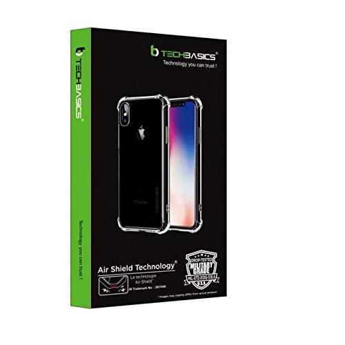 TechBasics Shockproof Bumper Case for Vivo U10 -Transparent (Military Grade Drop Tested with AirShield Technology)