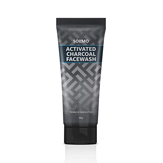 Amazon Brand - Solimo Charcoal Facewash with Scrub,100g