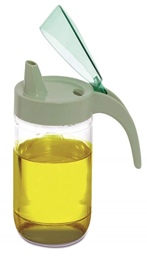 Signoraware Classic  Glass Oil Dispenser Glass 1 Ltr, Multicolor
