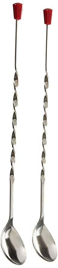 Dynore Set of 2 Bar Spoon with Red Tip